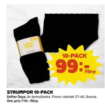 Coop Strumpor 10-pack erbjuda