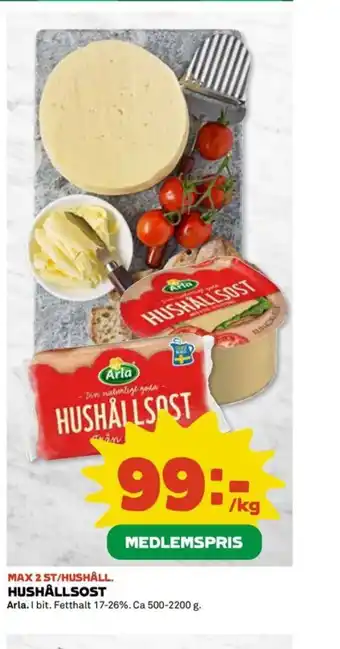 Coop Hushållsost erbjuda