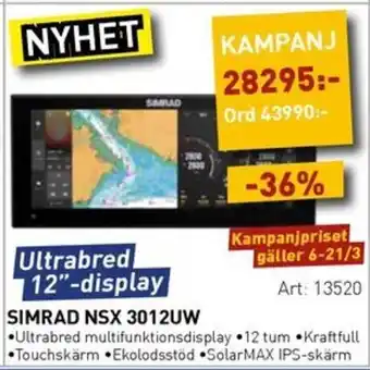 SeaSea Simrad nsx 3012uw erbjuda