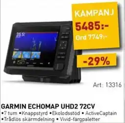 SeaSea Garmin echomap uhd2 72cv erbjuda