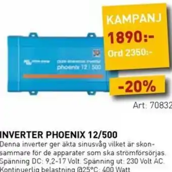 SeaSea Inverter phoenix 12/500 erbjuda