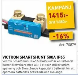 SeaSea Victron smartshunt 500a ip65 erbjuda