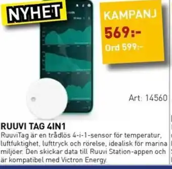 SeaSea Ruuvi tag pro 4in1 erbjuda