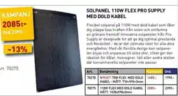 SeaSea Solpanel 110w flex pro supply med dold kabel erbjuda