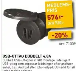 SeaSea Usb-uttag dubbelt 4,8a erbjuda