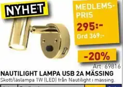 SeaSea Nautilight Lampa Usb 2a massing erbjuda