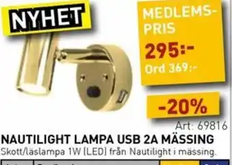 SeaSea Nautilight Lampa Usb 2a massing erbjuda