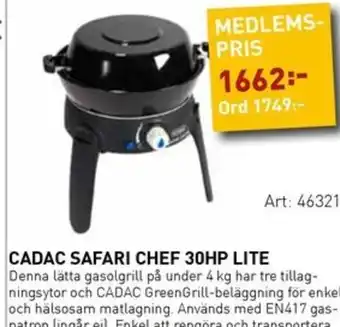 SeaSea Cadac safari chef 30hp lite erbjuda