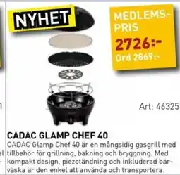 SeaSea Cadac glamp chef 40 erbjuda