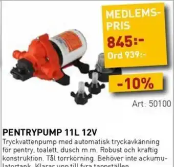 SeaSea Pentrypump 11l 12v erbjuda