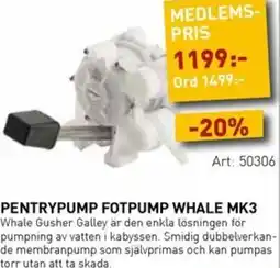 SeaSea Pentrypump fotpump whale mk3 erbjuda