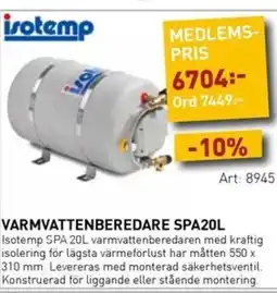 SeaSea Varmvattenberedare spa20l erbjuda