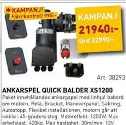 SeaSea Ankarspel quick balder xs1200 erbjuda