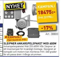 SeaSea Sleipner ankarspelspaket midi 600w ankarspelespaketet midi 203 600w erbjuda