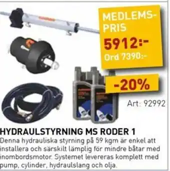 SeaSea Hydraulstyrning ms roder 1 erbjuda