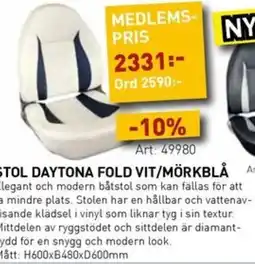 SeaSea Stol daytona fold vit/mörkblå erbjuda