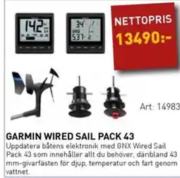 SeaSea Garmin wired sail pack 43 erbjuda