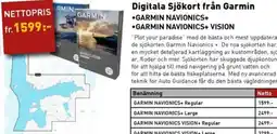 SeaSea Digitala Sjökort från Garmin erbjuda