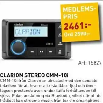 SeaSea Clarion stereo cmm-10i erbjuda