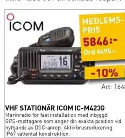 SeaSea Vhf stationär icom ic-m423g erbjuda