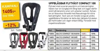 SeaSea Uppblåsbar flytväst compact 100 erbjuda