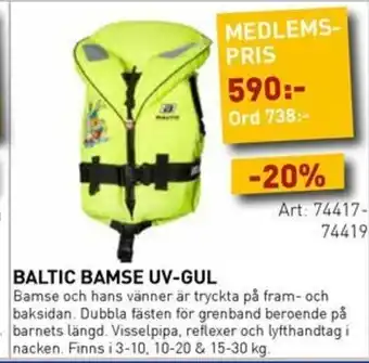 SeaSea Baltic bamse uv-gul erbjuda