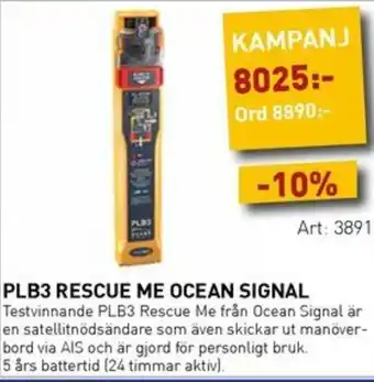 SeaSea Plb3 rescue me ocean signal erbjuda