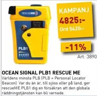 SeaSea Ocean signal plb1 rescue me erbjuda