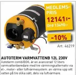 SeaSea Autoterm varmvattenb 12l 230v erbjuda