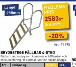 SeaSea Bryggstege fällbar 4-steg erbjuda