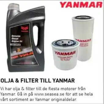 SeaSea Olja & filter till yanmar erbjuda