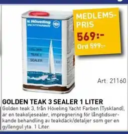 SeaSea Golden teak 3 sealer 1 liter erbjuda