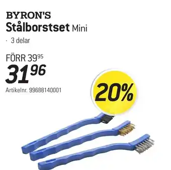 thansen BYRON'S Stålborstset Mini erbjuda