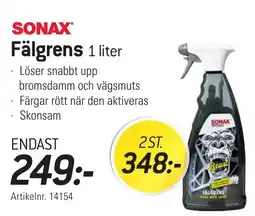 thansen SONAX Fälgrens 1 liter erbjuda