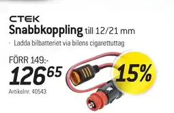 thansen CTEK Snabbkoppling till 12/21 mm erbjuda