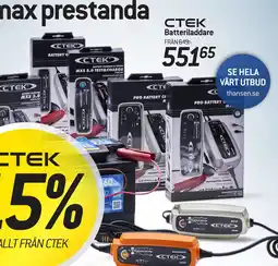 thansen CTEK Batteriladdare erbjuda