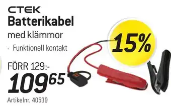 thansen CTEK Batterikabel med klämmor erbjuda