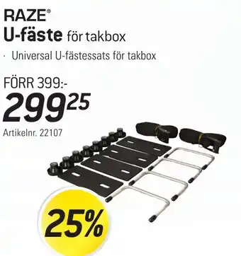 thansen RAZE® U-fäste för takbox erbjuda