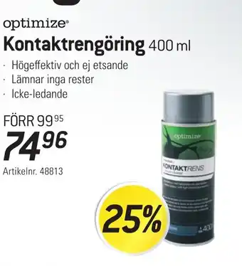 thansen optimize® Kontaktrengöring erbjuda