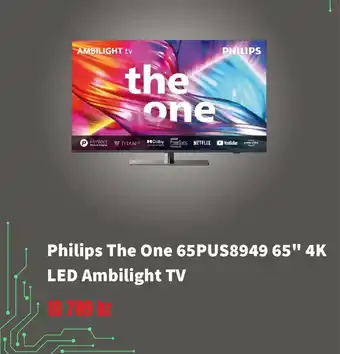 CDON Philips The One 65PUS8949 65" 4K LED Ambilight TV erbjuda