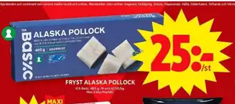 ICA Maxi Fryst alaska pollock erbjuda