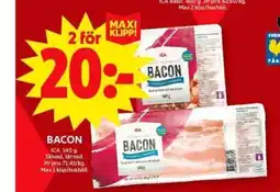 ICA Maxi Bacon erbjuda