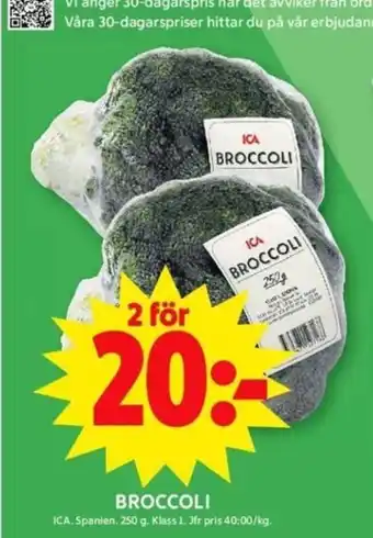 ICA Maxi Broccoli erbjuda