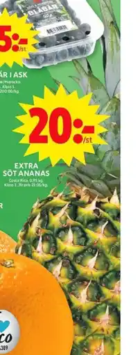 ICA Maxi EXTRA SÖT ANANAS erbjuda