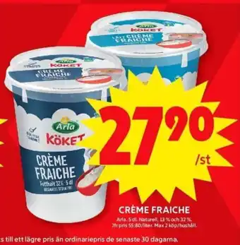 ICA Maxi Creme fraiche erbjuda