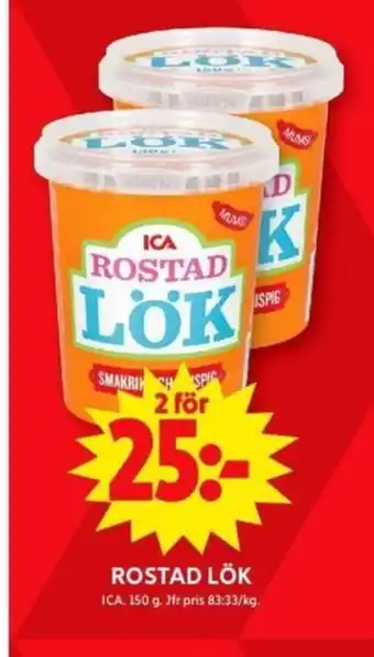 ICA Maxi ROSTAD LÖK erbjuda