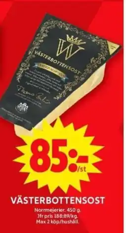 ICA Maxi Västerbottensost erbjuda
