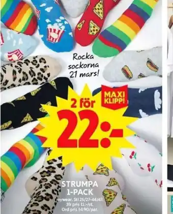 ICA Maxi Strumpa 1-pack erbjuda