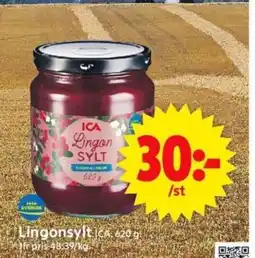 ICA Supermarket Lingonsylt CA erbjuda