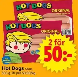 ICA Supermarket Hot Dogs Scan. erbjuda